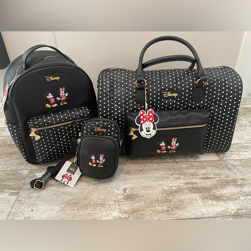 NWT Mickey weekender bag, backpack and mickey phone crossbody bag